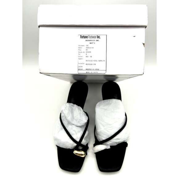 I.N.C. International Concepts Women’s Black Low Heel Sandals Size 8 Disco Slides - Picture 4 of 4